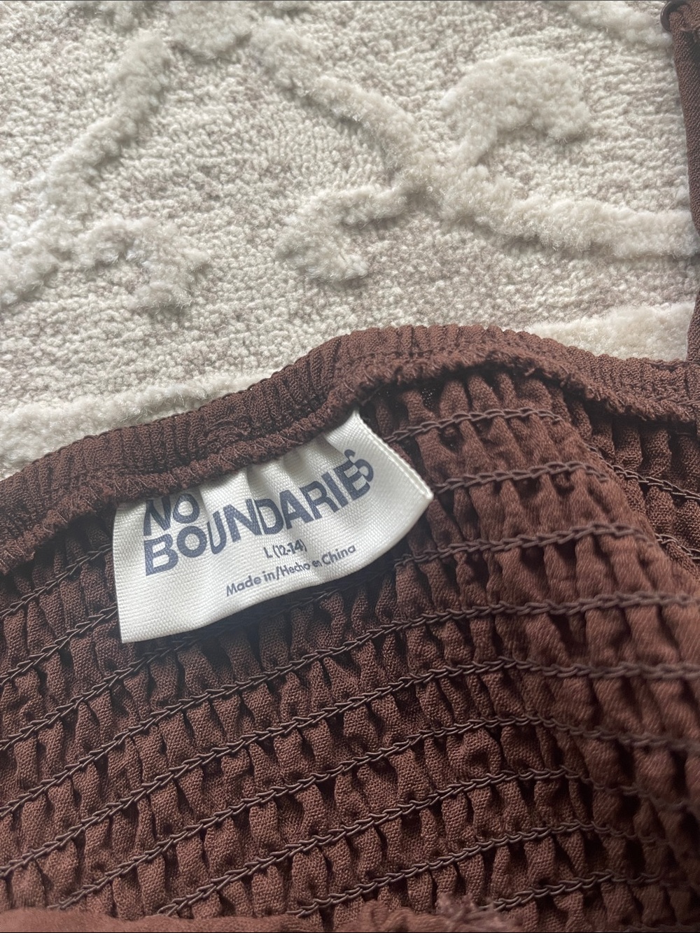 Chocolate Brown Faux Button-Front Dress with Spaghetti Straps - Picture 2 of 5